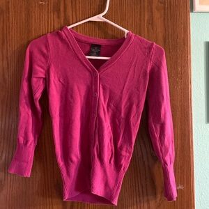 Pink cardigan